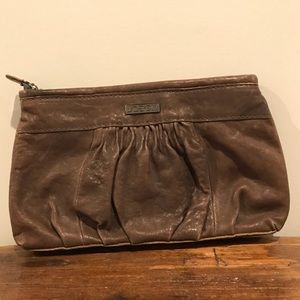 Joe’s leather clutch
